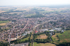 Vue aérienne de Lunéville dans le département Meurthe et Moselle, France