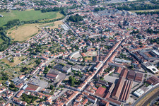 Vue aérienne de Lunéville dans le département Meurthe et Moselle, France