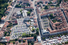 Lunéville dans le département Meurthe et Moselle, France d'en haut