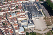 Vue d'oiseau de Lunéville dans le département Meurthe et Moselle, France