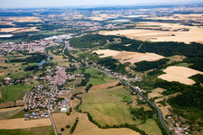 Vue aérienne de Sommerviller dans le département Meurthe et Moselle, France