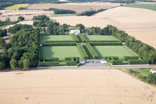 Vue aérienne de Cimetière américain de Saint Mihiel à Thiaucourt-Regnieville à Thiaucourt-Regniéville dans le département Meurthe et Moselle, France
