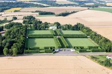 Photographie aérienne de Cimetière américain de Saint Mihiel à Thiaucourt-Regnieville à Thiaucourt-Regniéville dans le département Meurthe et Moselle, France