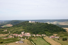 Vue aérienne de Mémorial de guerre américain à Montsec dans le département Meuse, France