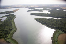 Vue aérienne de Lac Madine à Buxières-sous-les-Côtes dans le département Meuse, France