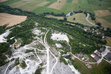Vue aérienne de Dompcevrin dans le département Meuse, France