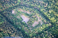 Vue aérienne de Systèmes de bunkers à Bruley dans le département Meurthe et Moselle, France