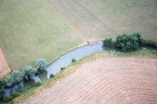 Vue aérienne de Maxey-sur-Vaise dans le département Meuse, France