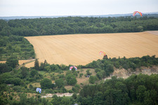 Vaucouleurs dans le département Meuse, France vue du ciel