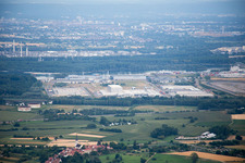 Vue aérienne de Zone industrielle du Nord à Wörth am Rhein dans le département Rhénanie-Palatinat, Allemagne