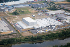 Photographie aérienne de Zone industrielle d'Oberwald à Wörth am Rhein dans le département Rhénanie-Palatinat, Allemagne