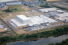 Zone industrielle d'Oberwald à Wörth am Rhein dans le département Rhénanie-Palatinat, Allemagne d'en haut