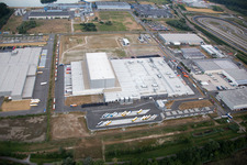Zone industrielle d'Oberwald à Wörth am Rhein dans le département Rhénanie-Palatinat, Allemagne d'un drone