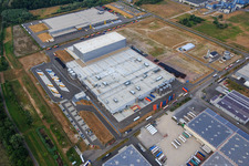 Vue aérienne de Palatinate Refreshments GmbH à Wörth am Rhein dans le département Rhénanie-Palatinat, Allemagne