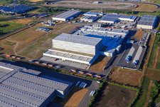 Vue aérienne de Palatinate Refreshments GmbH à Wörth am Rhein dans le département Rhénanie-Palatinat, Allemagne