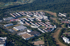 Vue aérienne de Quartier Oberreut in Karlsruhe dans le département Bade-Wurtemberg, Allemagne