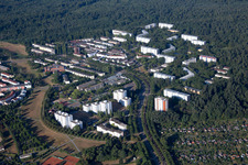 Photographie aérienne de Quartier Oberreut in Karlsruhe dans le département Bade-Wurtemberg, Allemagne