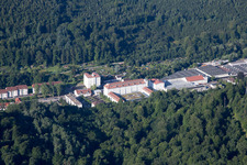 Vue aérienne de Zone industrielle de la filature d'Albtal à Ettlingen dans le département Bade-Wurtemberg, Allemagne