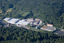 Vue aérienne de Zone industrielle de la filature d'Albtal à Ettlingen dans le département Bade-Wurtemberg, Allemagne