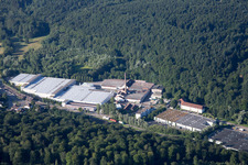 Photographie aérienne de Zone industrielle de la filature d'Albtal à Ettlingen dans le département Bade-Wurtemberg, Allemagne