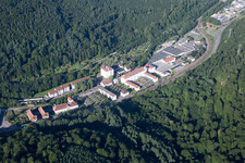 Vue oblique de Zone industrielle de la filature d'Albtal à Ettlingen dans le département Bade-Wurtemberg, Allemagne