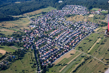 Quartier Schöllbronn in Ettlingen dans le département Bade-Wurtemberg, Allemagne hors des airs