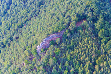 Vue aérienne de Orensfels à Frankweiler dans le département Rhénanie-Palatinat, Allemagne