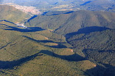 Vue aérienne de Queichtal à Rinnthal dans le département Rhénanie-Palatinat, Allemagne
