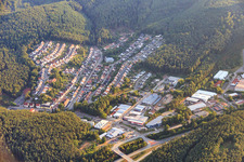 Vue aérienne de Hauenstein dans le département Rhénanie-Palatinat, Allemagne