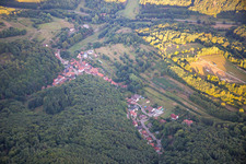 Vue aérienne de Du nord-ouest à Oberschlettenbach dans le département Rhénanie-Palatinat, Allemagne