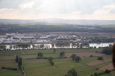 Vue aérienne de Zone industrielle N de l'est à Worms dans le département Rhénanie-Palatinat, Allemagne