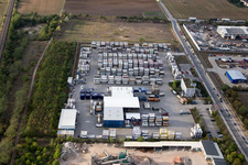 Zone industrielle Im Langgewan, société de transport Kube & Kubenz à Worms dans le département Rhénanie-Palatinat, Allemagne d'en haut