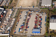 Zone industrielle Im Langgewan, société de transport Kube & Kubenz à Worms dans le département Rhénanie-Palatinat, Allemagne hors des airs