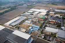 Photographie aérienne de Bosch à le quartier Rheindürkheim in Worms dans le département Rhénanie-Palatinat, Allemagne