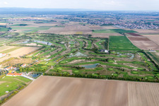 Terrain de golf Golfpark Biblis-Wattenheim *****GOLF absolu à Wattenheim à le quartier Nordheim in Biblis dans le département Hesse, Allemagne vue du ciel
