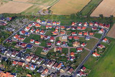Vue aérienne de Nouvelle zone de développement Im Unterfeld à le quartier Schaidt in Wörth am Rhein dans le département Rhénanie-Palatinat, Allemagne