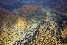 Windstein dans le département Bas Rhin, France vu d'un drone
