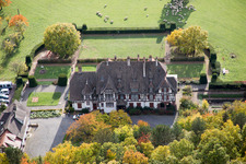 Villa le Riessack à Niederbronn-les-Bains dans le département Bas Rhin, France hors des airs