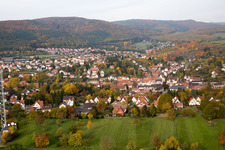 Niederbronn-les-Bains dans le département Bas Rhin, France vue du ciel