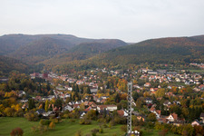 Image drone de Niederbronn-les-Bains dans le département Bas Rhin, France