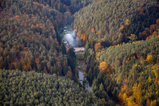 Vue oblique de Rothbach dans le département Bas Rhin, France