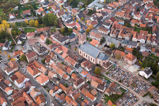 Reichshoffen dans le département Bas Rhin, France d'en haut