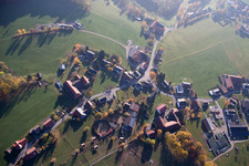 Vue aérienne de Quartier Breitenbuch in Kirchzell dans le département Bavière, Allemagne