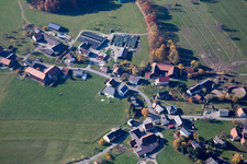 Vue aérienne de Quartier Breitenbuch in Kirchzell dans le département Bavière, Allemagne