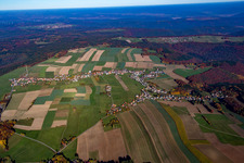 Quartier Würzberg in Michelstadt dans le département Hesse, Allemagne d'en haut