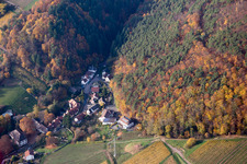 Vue aérienne de Albersweiler dans le département Rhénanie-Palatinat, Allemagne