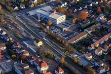 Vue aérienne de Gare Kandel à Kandel dans le département Rhénanie-Palatinat, Allemagne
