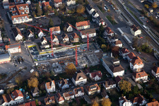 Nouvelle zone de développement « Au centre-ville » entre Bismarck et Gartenstr à Kandel dans le département Rhénanie-Palatinat, Allemagne vue d'en haut