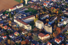 Vue aérienne de Cliniques Asklepios du Palatinat du Sud à Kandel dans le département Rhénanie-Palatinat, Allemagne