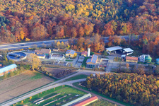 Vue aérienne de Station d'épuration Kandel à Kandel dans le département Rhénanie-Palatinat, Allemagne